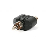 Phono Adaptor 2 RCA skts to 1 RCA plug