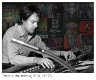 Chris Kimsey in the studio, circa 1975