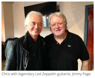 Chris Kimsey with Jimmy Page