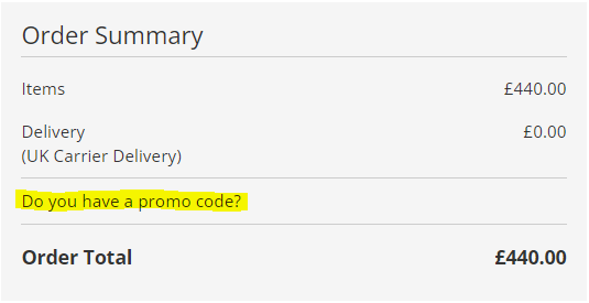 Promo code image